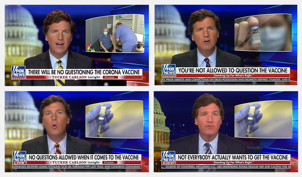 Tucker Carlson lies about his record of undermining confidence in